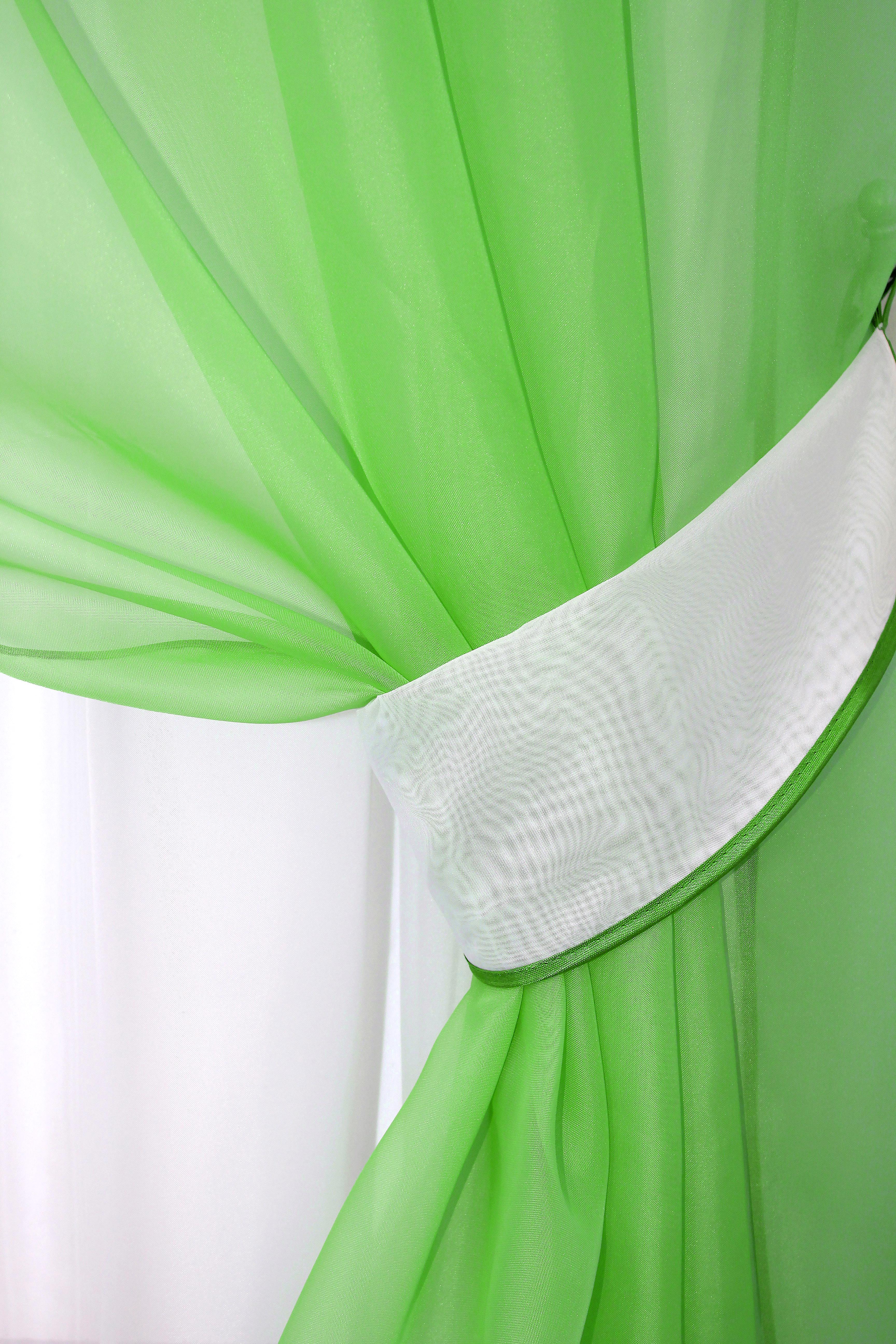 Занавеска кухонная VR-Textil № 018к с ламбрекеном 280х170 см Салатовый/Белый (50-596) - фото 3 Занавеска кухонная VR-Textil № 018к с ламбрекеном 280х170 см Салатовый/Белый (50-596) - фото 3