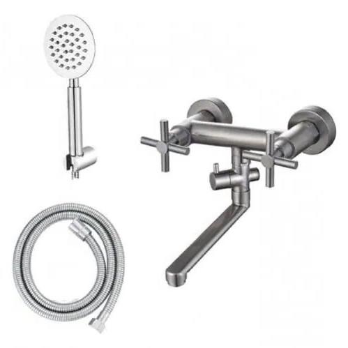 Змішувач для ванни Wezer VAL7-10 Сатин - фото 2