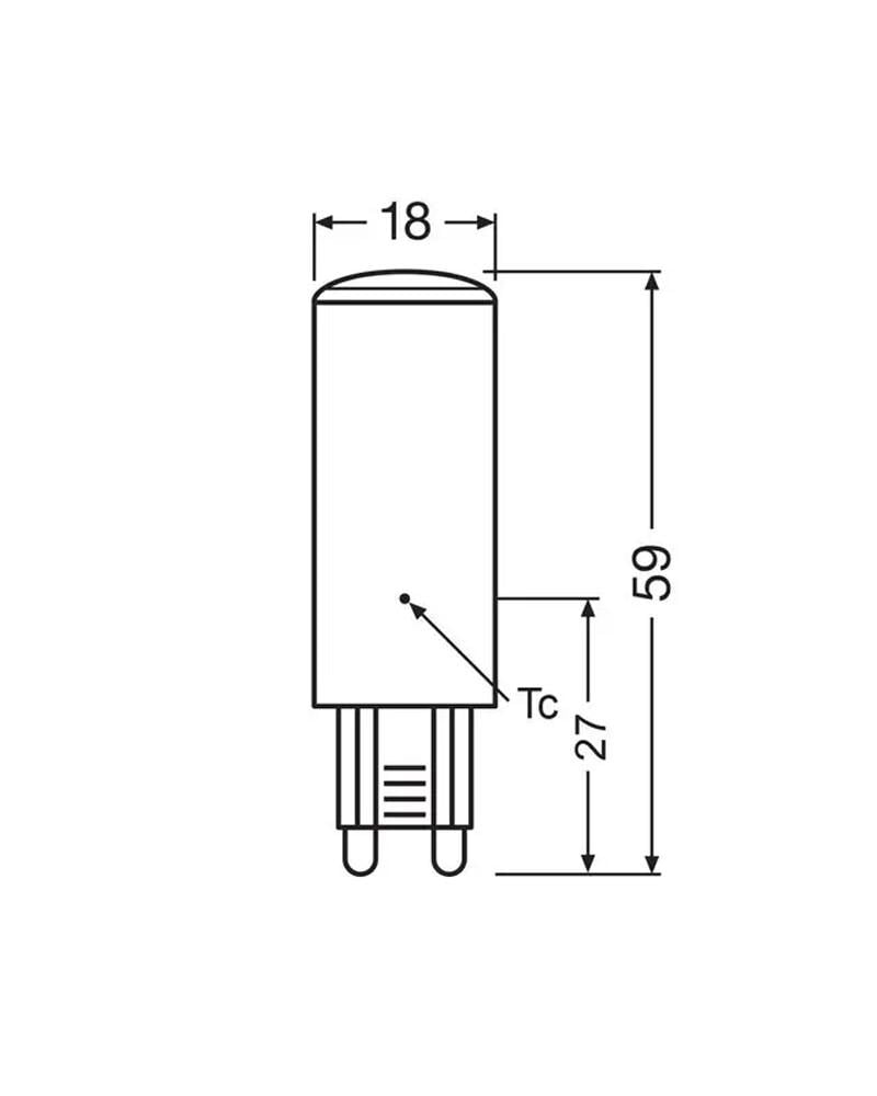 Світлодіодна лампочка Osram 4058075840546 LED PIN60 G9 1x4,9W 4000K 806Lm IP20 - фото 4 Світлодіодна лампочка Osram 4058075840546 LED PIN60 G9 1x4,9W 4000K 806Lm IP20 - фото 4