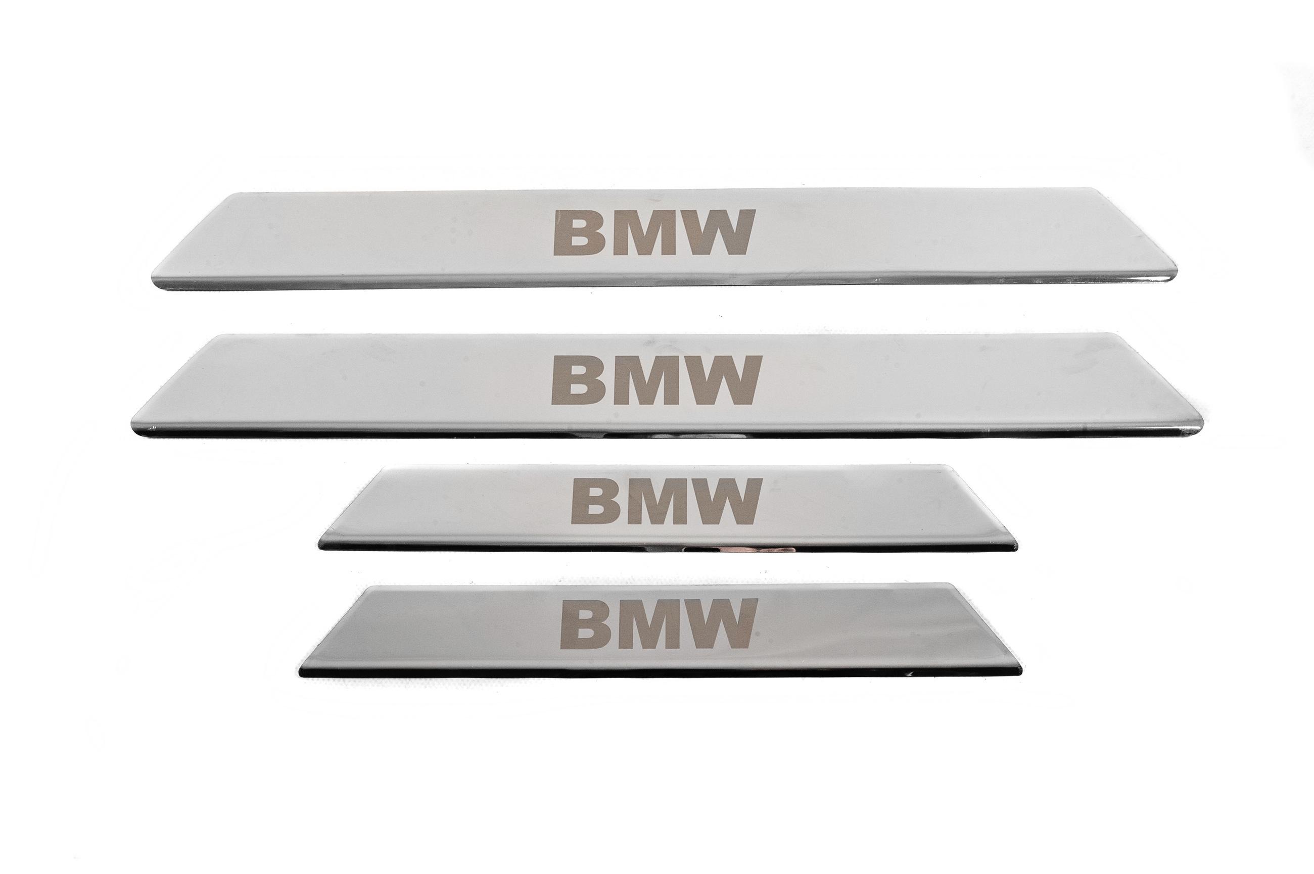Накладка на пороги Carmos V-2 для BMW 5 серія E39 1996-2003 рр. нержавіюча сталь 4 шт. Хром (125245)