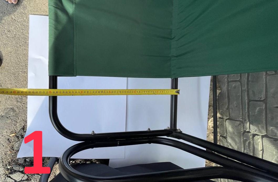 Тент нагрузочный без каркаса на садовые качели 122х50х52 см Зеленый (26856972) - фото 3