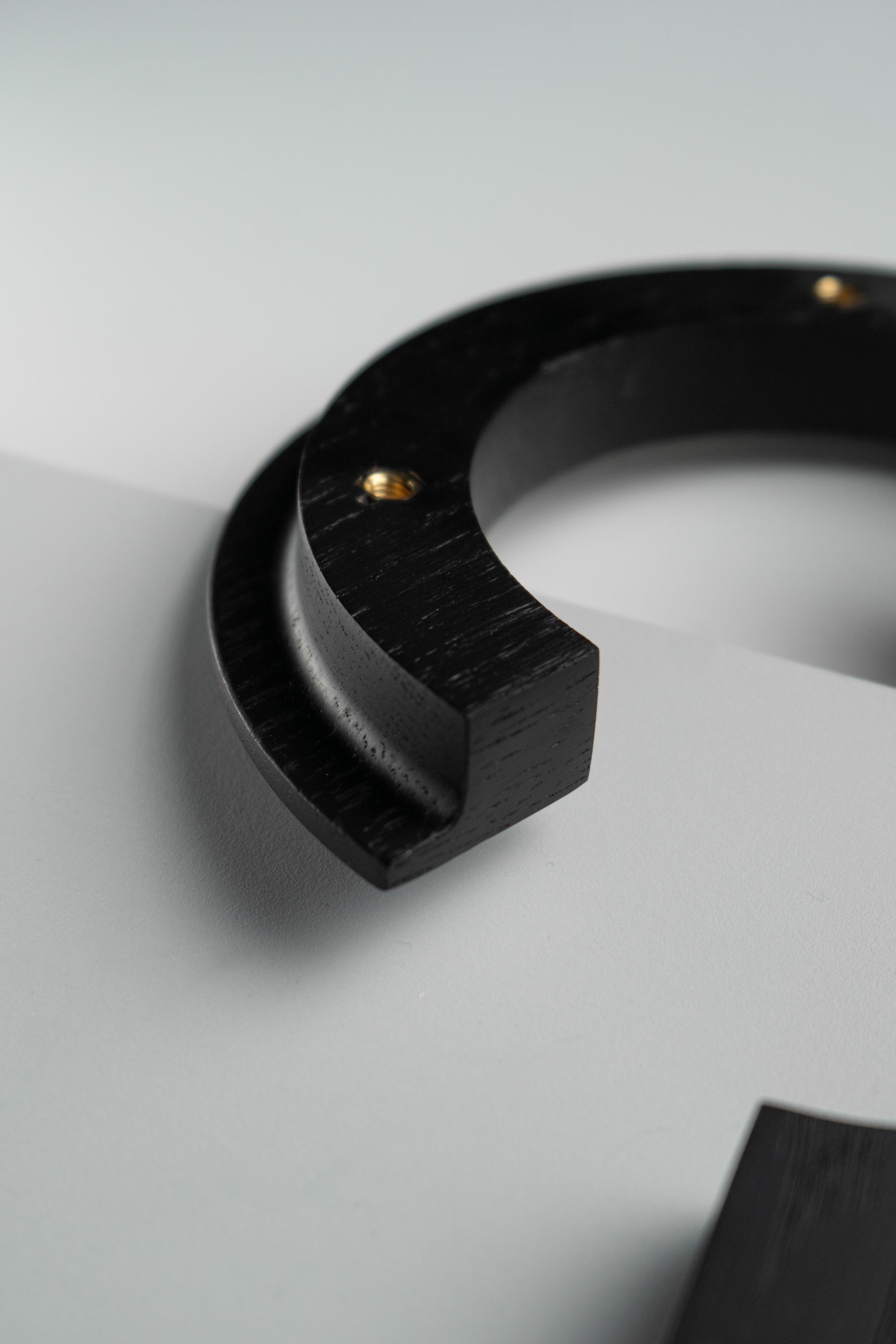 Меблева ручка Bagel із дерева Black 180 мм - фото 6 Меблева ручка Bagel із дерева Black 180 мм - фото 6