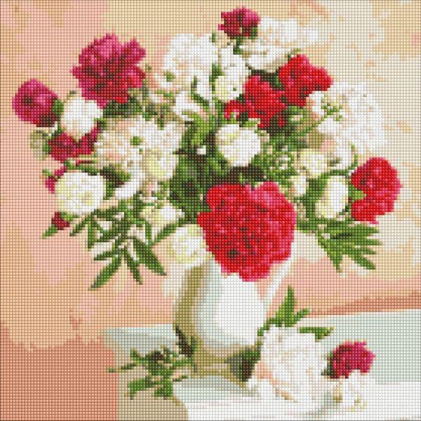 Алмазная мозаика Идейка Цветы вдохновения 40x40 см (Id-AMO7114)