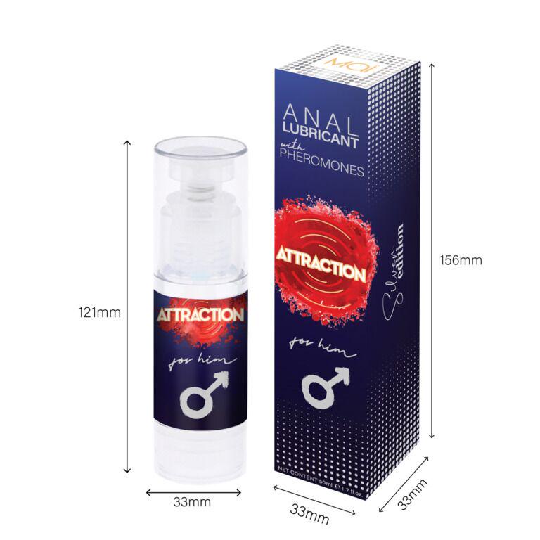 Мастило для анального сексу MAI Attraction Anal for Him на водній основі з феромонами 50 мл - фото 3