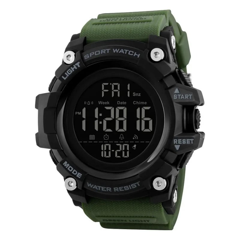 Часы наручные мужские Skmei 1384AG Army Green (tf4651)