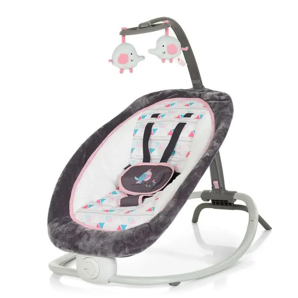Шезлонг-качели Mastela Fold Up Rocker для новорожденных с музыкой и виброрежимом Розовый (6915) Шезлонг-качели Mastela Fold Up Rocker для новорожденных с музыкой и виброрежимом Розовый (6915)