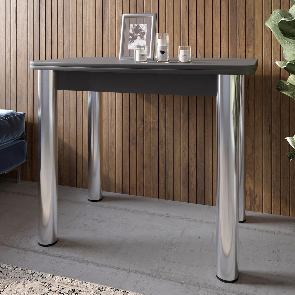 Обеденный стол Lion Нота раскладная 60x90/90x120 см Антрацит (000-000-2603) - фото 2 Обеденный стол Lion Нота раскладная 60x90/90x120 см Антрацит (000-000-2603) - фото 2