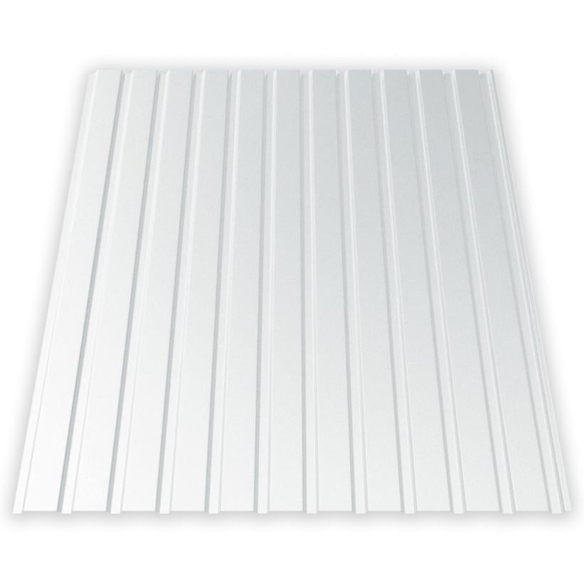 Профнастил AKM ПС-10 100 г/м2 0,40 мм 1200х1700 мм Ral 9003 Белый глянец (30297737) - фото 1