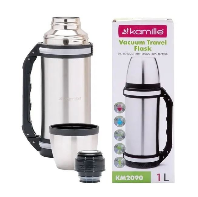Термос Kamille з нержавіючої сталі 1 л