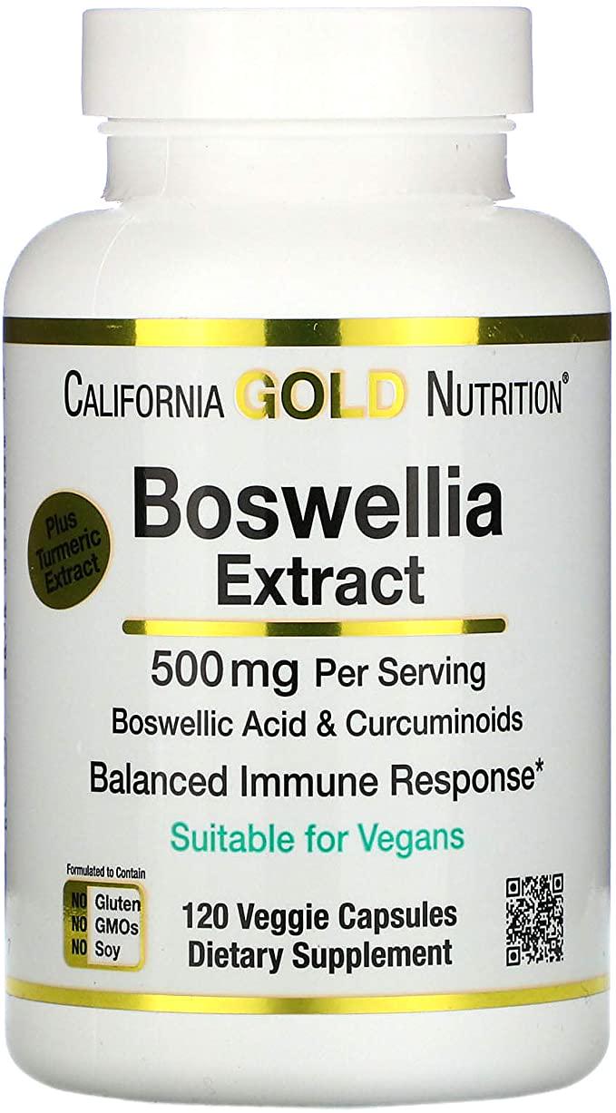 Добавка натуральная Boswellia Extract Plus Turmeric Extract 250 мг 120 veggie capsules