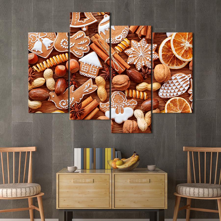 Настенний декор Рождественские имбирные пряники 89x56 см (A325-4)