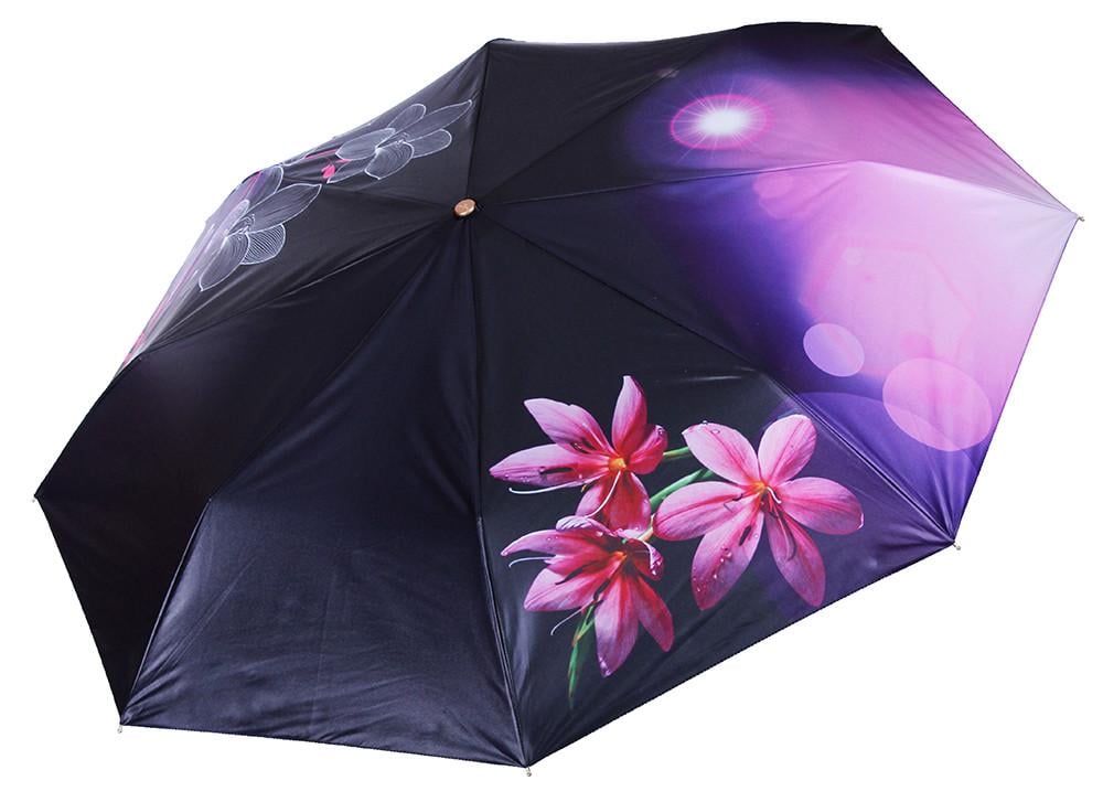 Зонт женский складной Три Слона с цветами автомат D 104 мм Multicolor (3851-9)