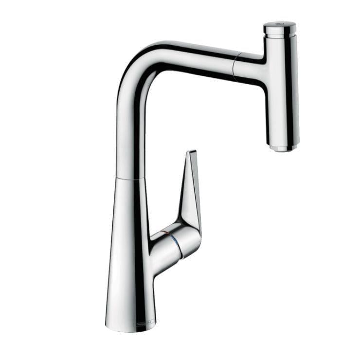 Смеситель кухонный для мойки Hansgrohe Talis Select M51 220 1Jet с вытяжным изливом Хромированный (72822000) Смеситель кухонный для мойки Hansgrohe Talis Select M51 220 1Jet с вытяжным изливом Хромированный (72822000)