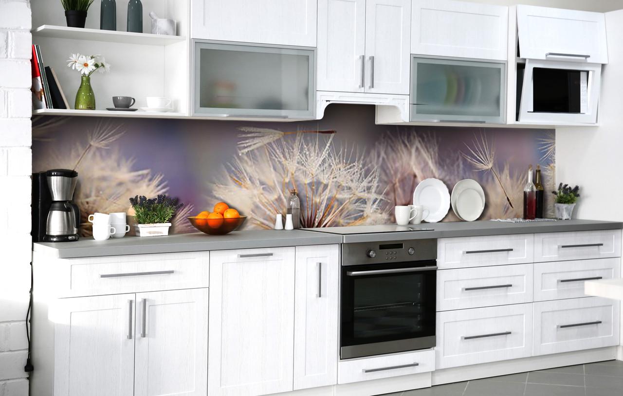 Кухонный фартук Парашюты одуванчика виниловый самоклеющийся 60х250 см Кухонный фартук Парашюты одуванчика виниловый самоклеющийся 60х250 см