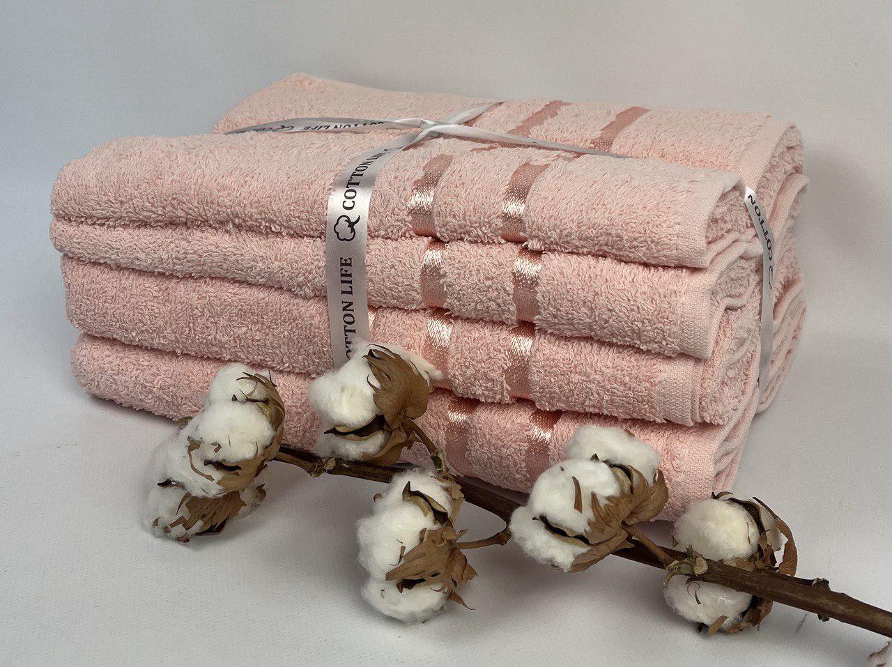 Набір рушників Cotton Life 4 шт. Рожевий (CN32039)