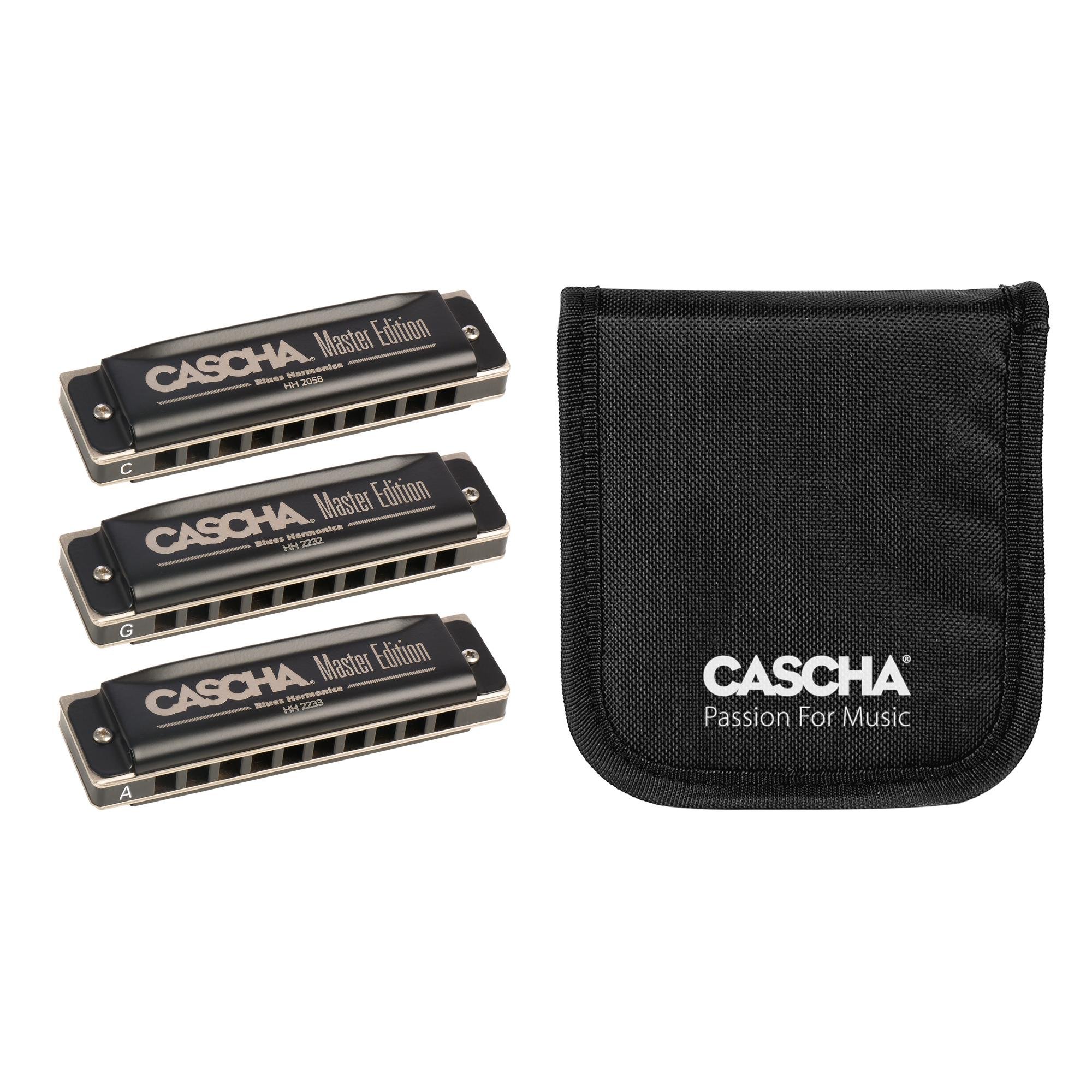 Набір губних гармонік Cascha Master Edition Blues Harmonica Set HH 2344 3 шт. (67288)