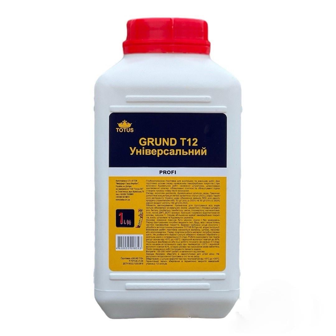 Грунтовка универсала льна TOTUS Grund T12 1 л (65009416)