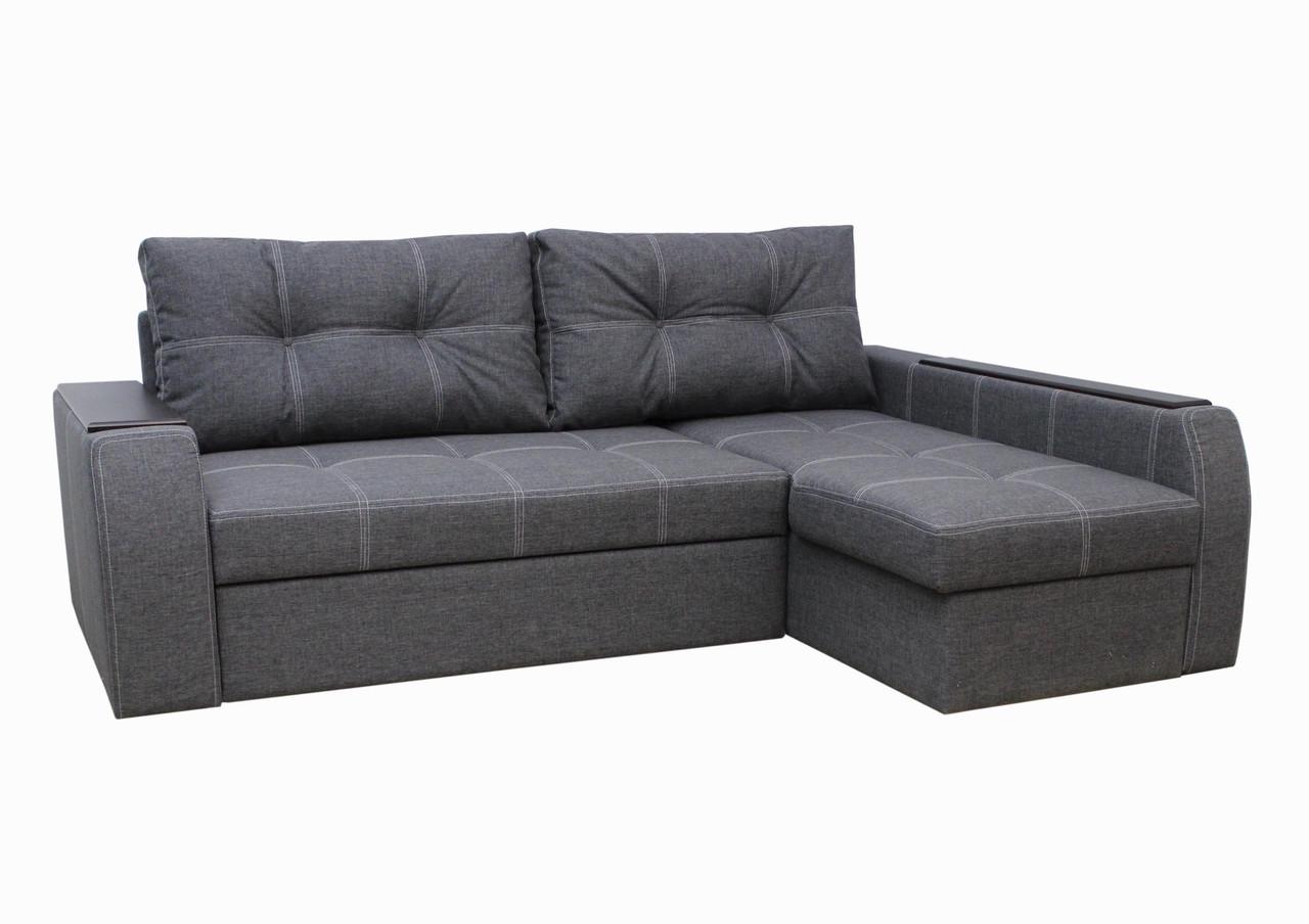 Диван кутовий ортопедичний Garnitur.plus Барон 95х250х100 см Темно-сірий (DP-803) - фото 2 Диван кутовий ортопедичний Garnitur.plus Барон 95х250х100 см Темно-сірий (DP-803) - фото 2