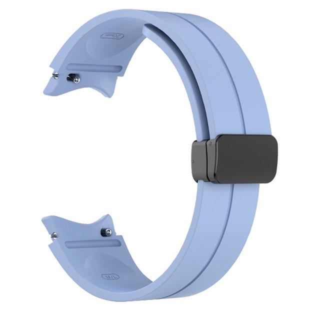 Ремешок силиконовый Watchbands Cls-black для Samsung Galaxy Watch 5 44 мм Голубой (EP04-3WB94248253)