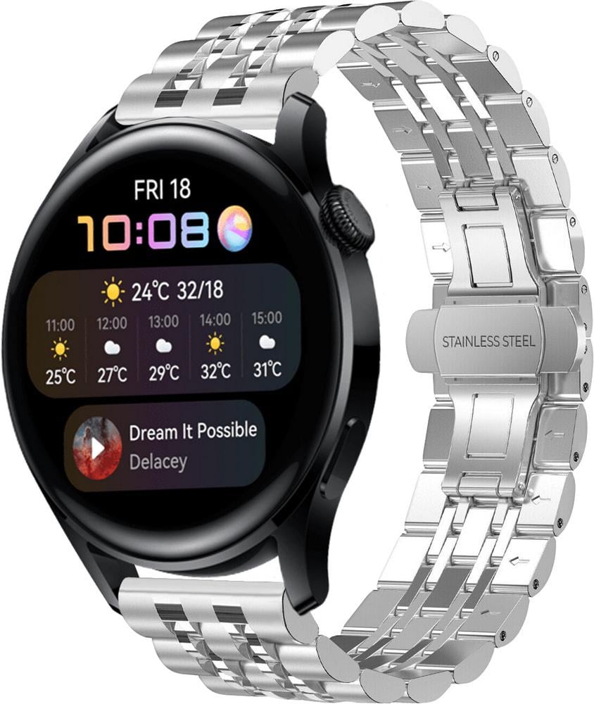 Браслет металлический Spinye для Huawei Watch 3 Silver (28951-59)