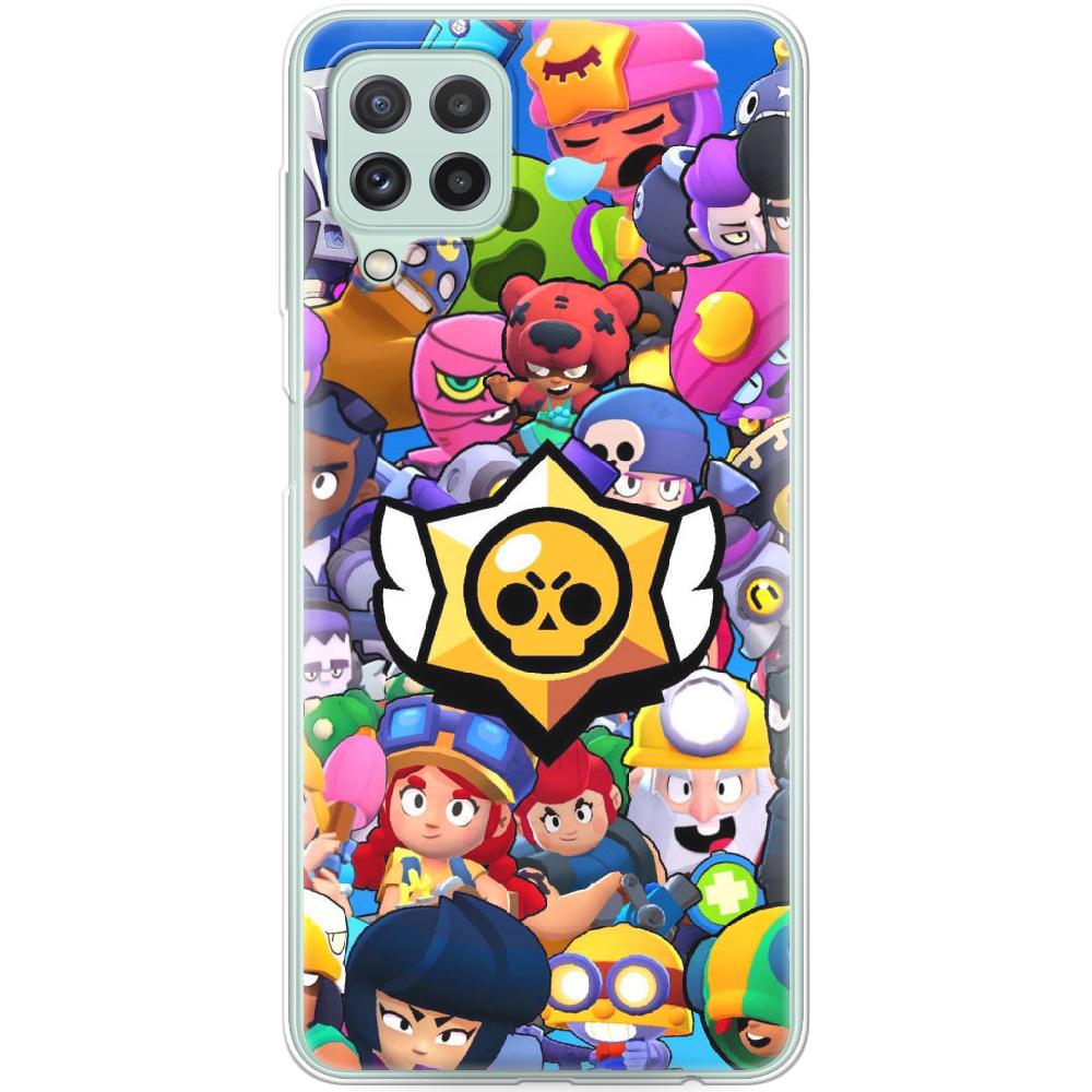 Чохол BoxFace Samsung M325F Galaxy M32 Brawl Stars Прозорий силікон (42962-up2389-42748)