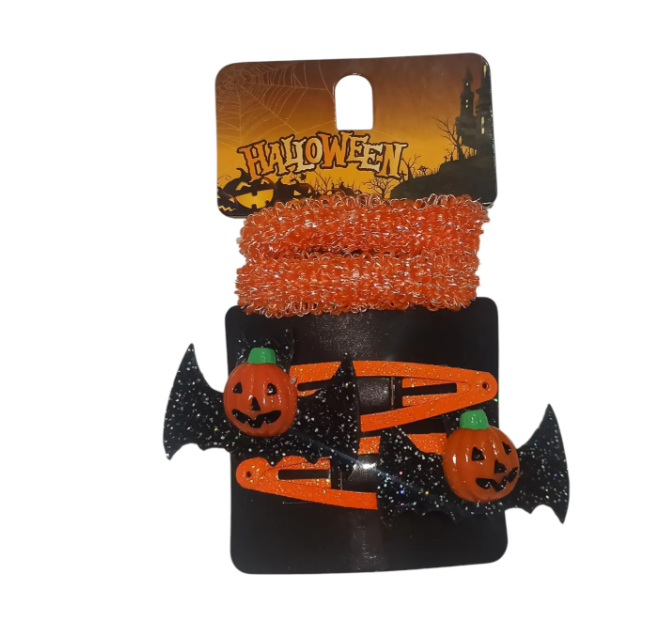 Заколки на Хелловін гарбуз з резинками One size Різнокольоровий (703255) Заколки на Хелловін гарбуз з резинками One size Різнокольоровий (703255)