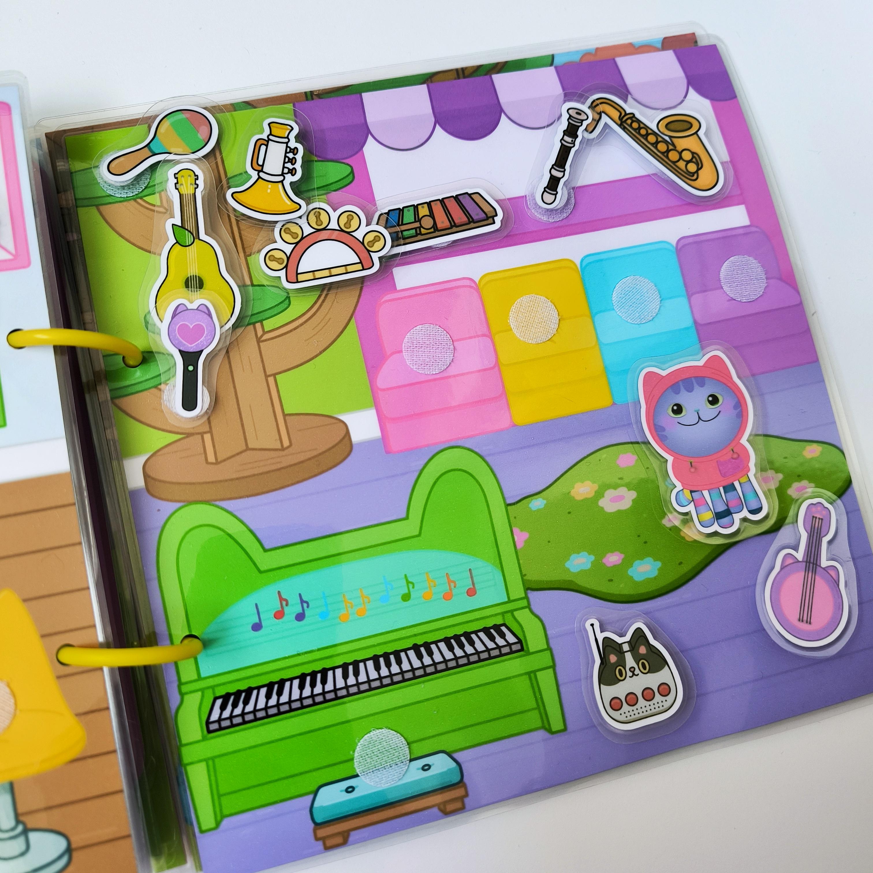 Книга-домик Gabby's Dollhouse на липучках (LP-0051) - фото 11 Книга-домик Gabby's Dollhouse на липучках (LP-0051) - фото 11