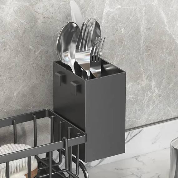 Органайзер кухонный на раковину для губок моющих средств и столовых приборов - фото 4 Органайзер кухонный на раковину для губок моющих средств и столовых приборов - фото 4