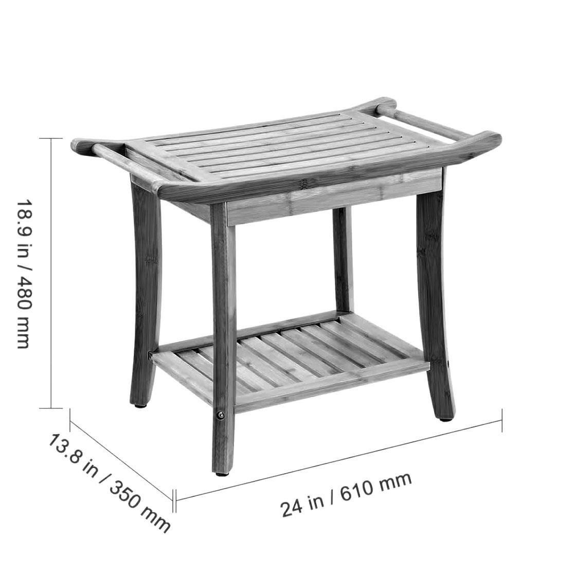 Табурет для ванной из дерева Хамалис Охра (ТВН-013804) - фото 2 Табурет для ванной из дерева Хамалис Охра (ТВН-013804) - фото 2