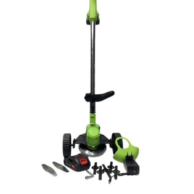 Триммер для травы на колесиках 48 V с 2-мя аккумуляторами Триммер для травы на колесиках 48 V с 2-мя аккумуляторами