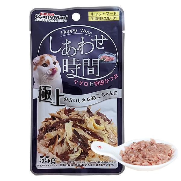 Корм влажный CattyMan Tuna Chicken Bonito 55 г