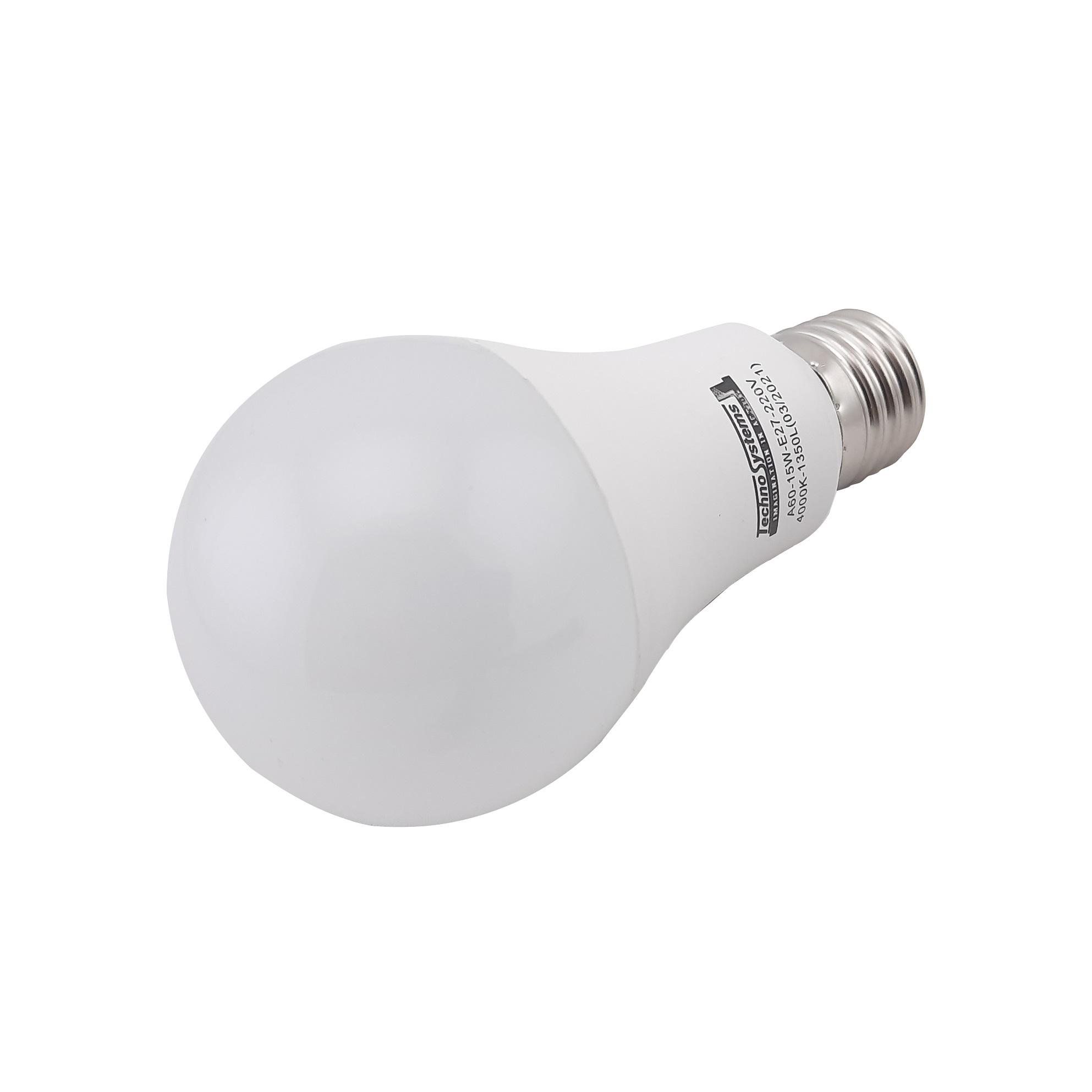 Лампа світлодіодна TechnoSystems LED Bulb A60 15Вт E27 4000К 1350Лм ICCD (куля) TNSy5000042_ - фото 3