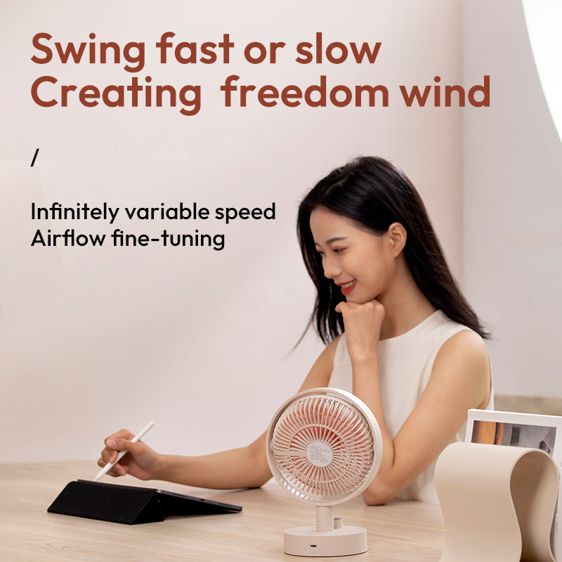 Вентилятор портативный Sothing Plume S2 Desktop Fan на аккумуляторе 2000 мАч (DSHJ-S-2102) - фото 2