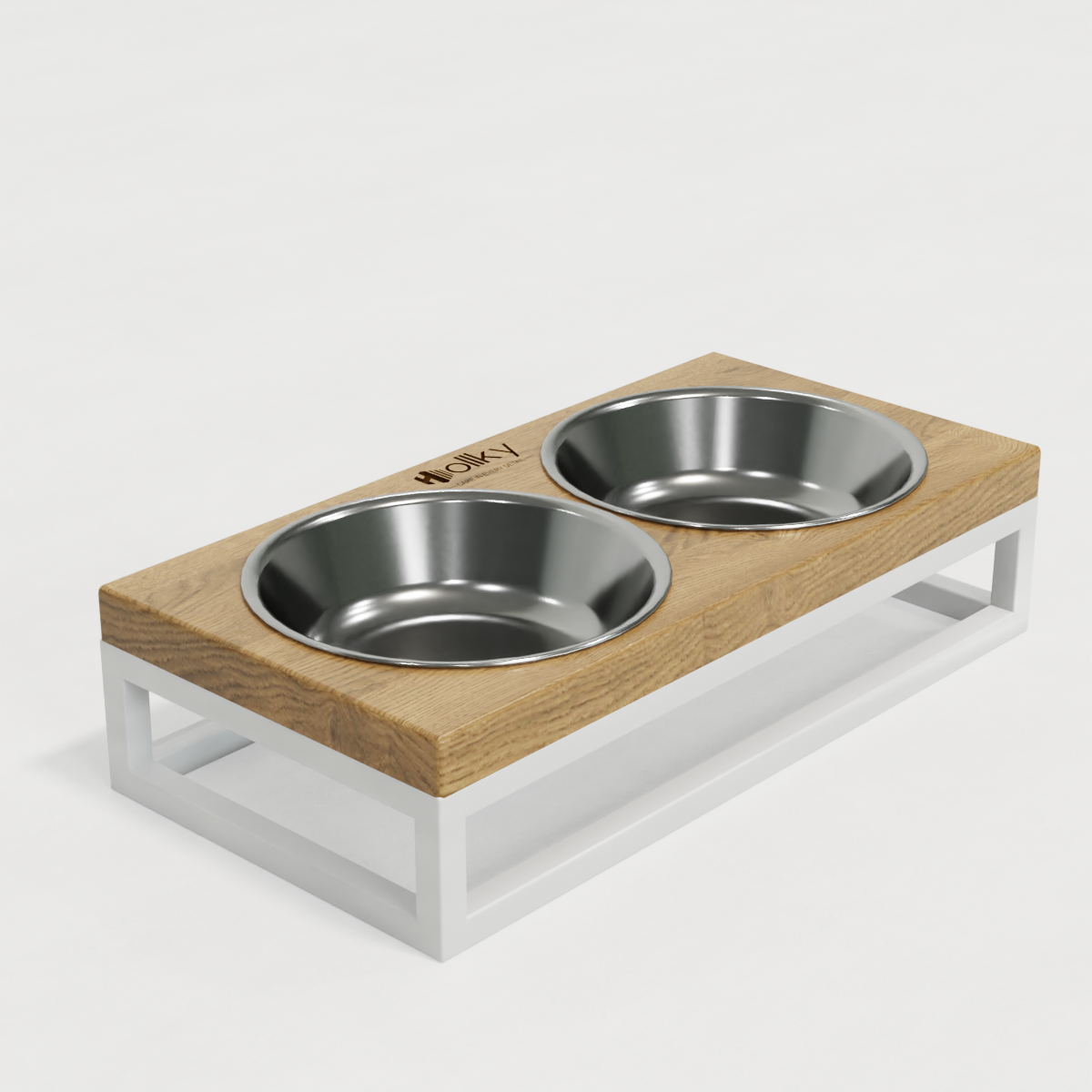 Миски на подставке для маленьких собак и котов Hollky Base XS 2х0,25 л (BXS-28145-WHNT) - фото 4 Миски на подставке для маленьких собак и котов Hollky Base XS 2х0,25 л (BXS-28145-WHNT) - фото 4