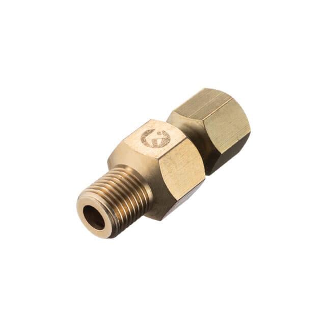 Шарнир поворотный Intertool внутренняя резьба 1/4" - наружная резьба 1/4" латунь STORM (PT-2210)