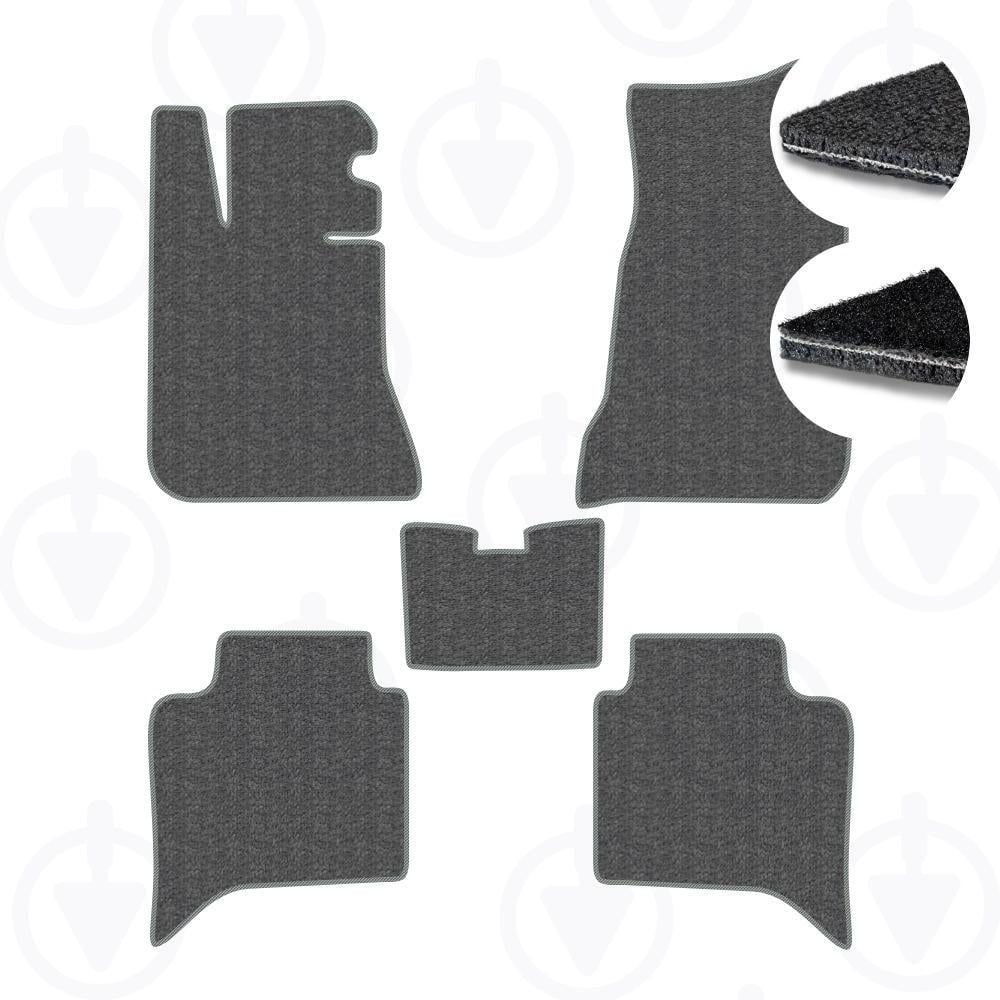 Комплект килимків до салону Star-Tex для BMW 5-Series E28 1981-1987 р. текстиль/VAG Графіт/Сірий (10184-65-55-58)