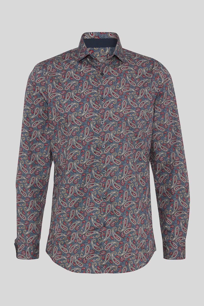 Рубашка C&A Узор S Синий (2106339)