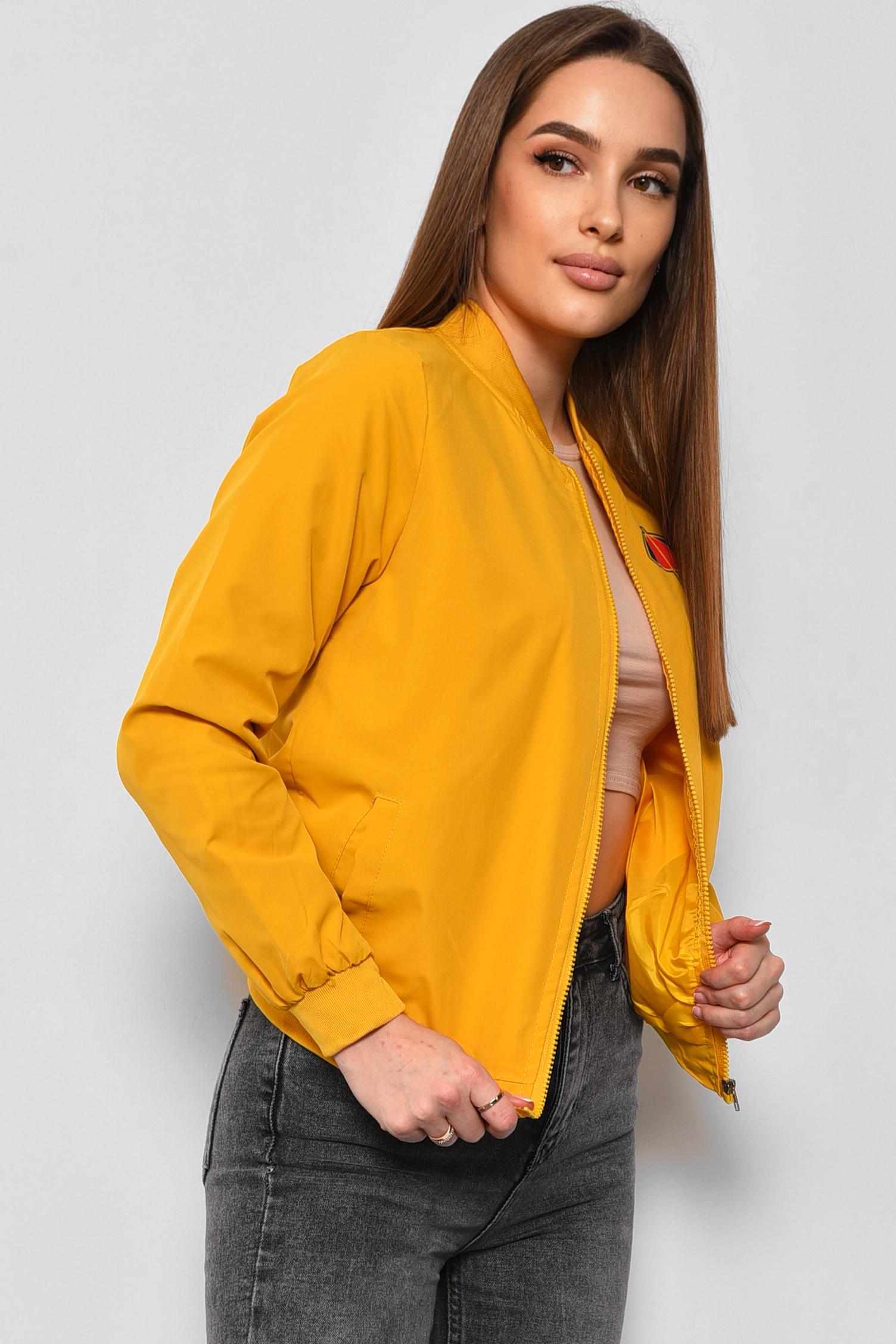 Ветровка женская 2XL Желтый (175182) - фото 2 Ветровка женская 2XL Желтый (175182) - фото 2