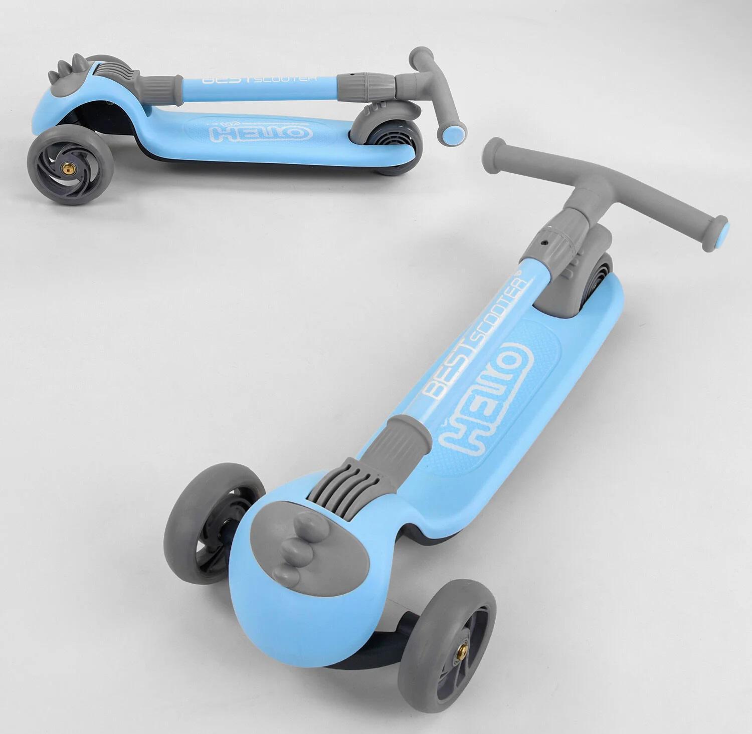 Самокат Best Scooter D-0885 Голубой - фото 7