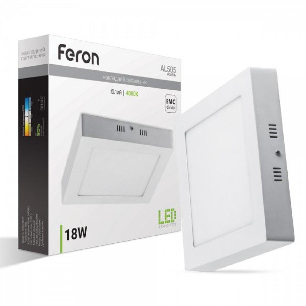 Світильник світлодіодний Feron AL505 18 W Білий Світильник світлодіодний Feron AL505 18 W Білий