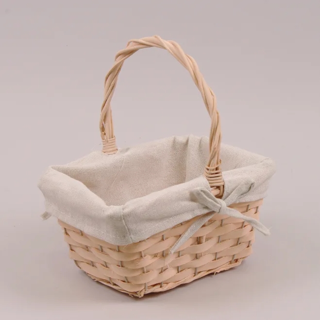 Корзина с тканью Flora Оранжевый (37436)