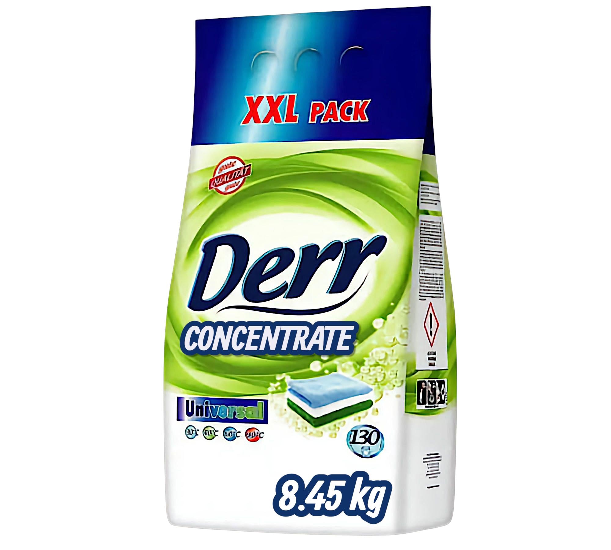 Порошок для стирки универсальный Derr Universal concentrate 8,45 кг 130 цыклов стирки (5998884)