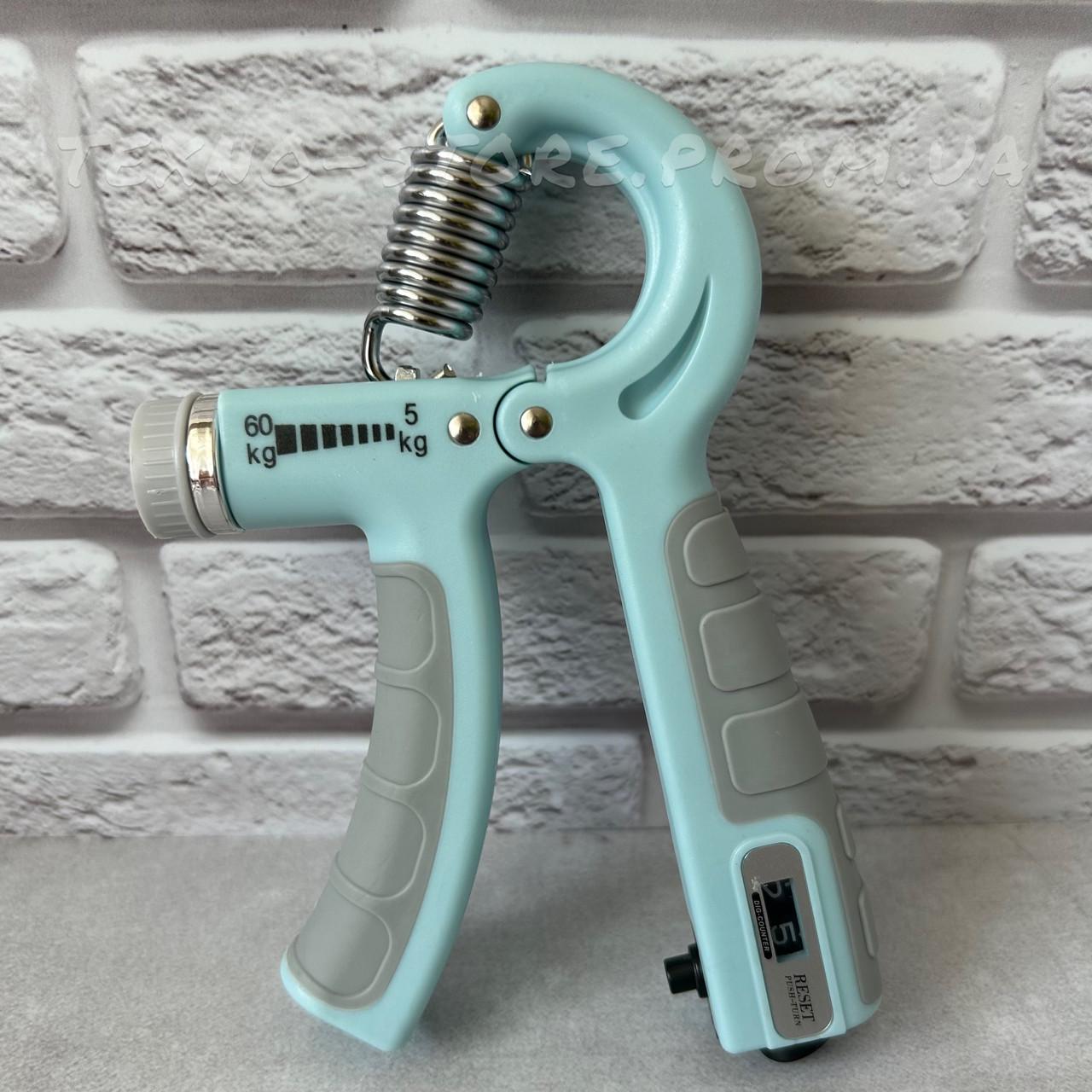 Эспандер кистевой 5-60 кг со счетчиком и регулируемой нагрузкой - фото 5