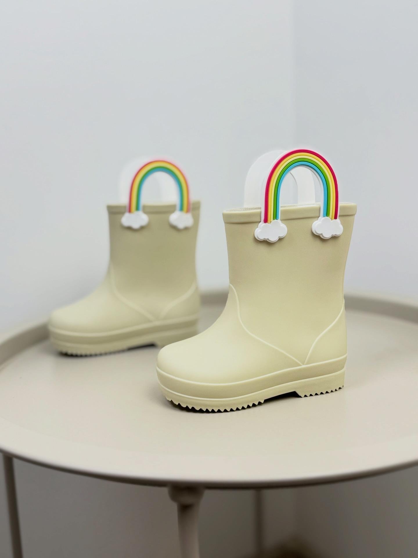 Сапоги детские резиновые 1684 р. 24 Бежевый (31395513)