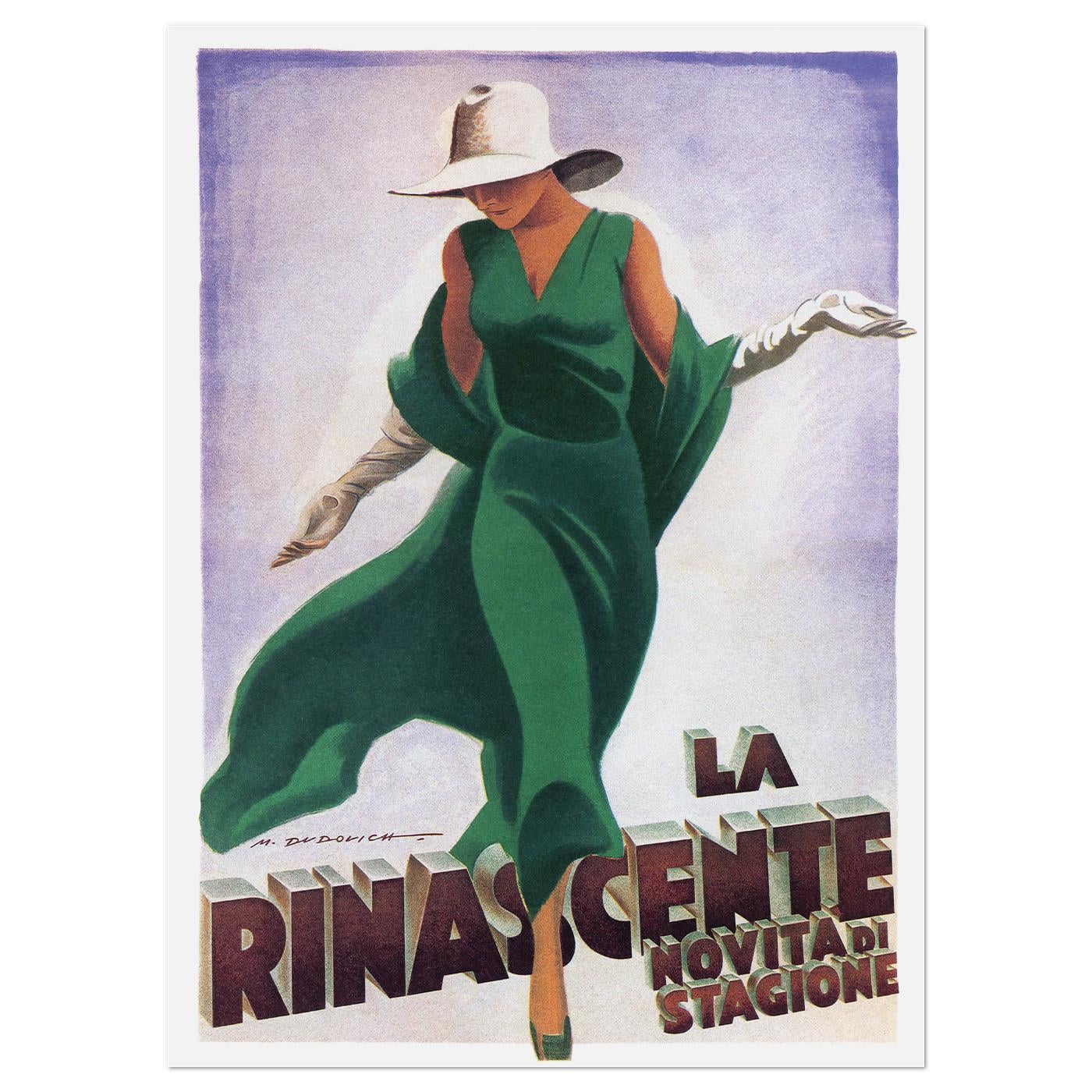 Плакат винтажный La Rinascente 1934 61x84 см (0220) Плакат винтажный La Rinascente 1934 61x84 см (0220)