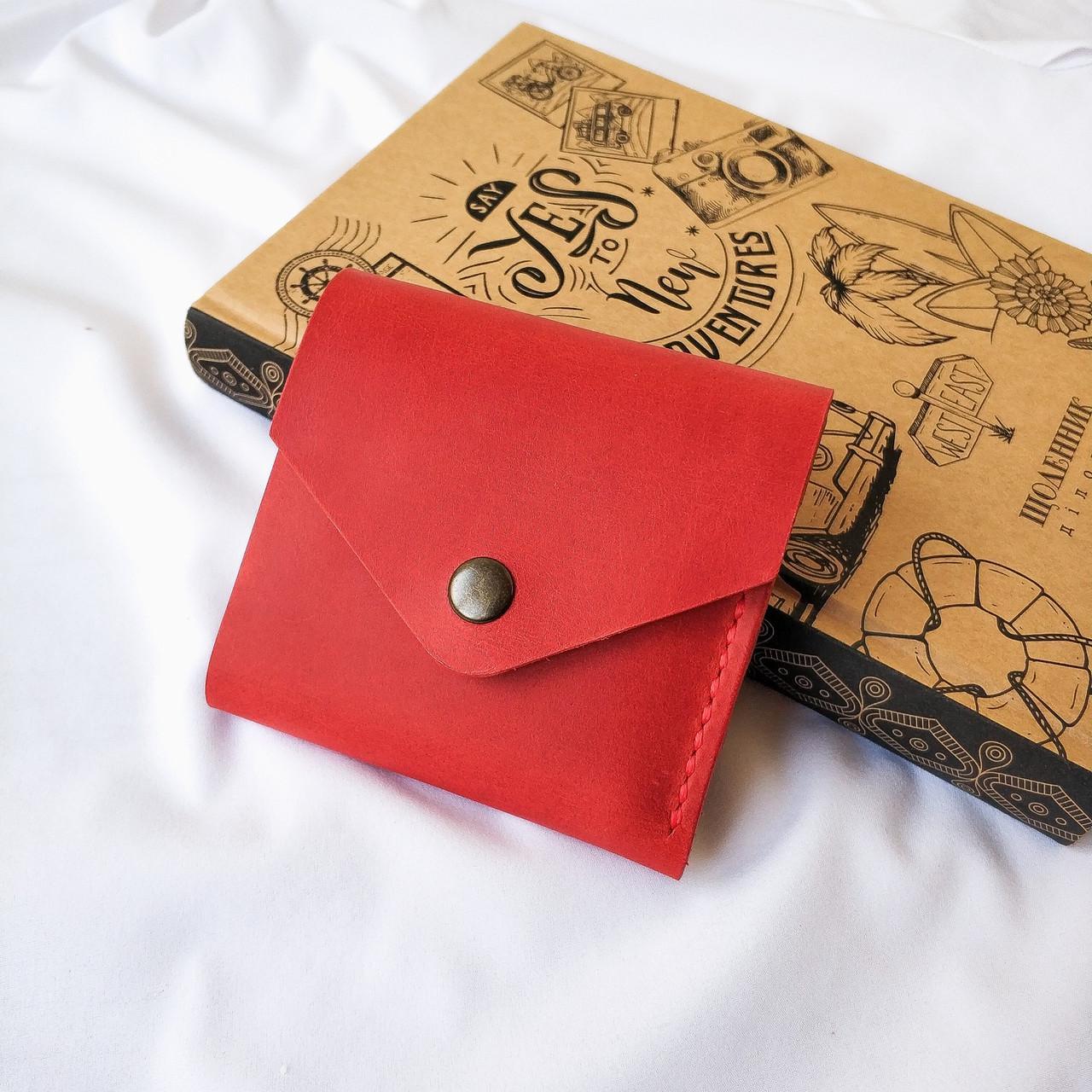 Кошелек кожаный с монетницей Stedley Mini 2 Красный (30640075)