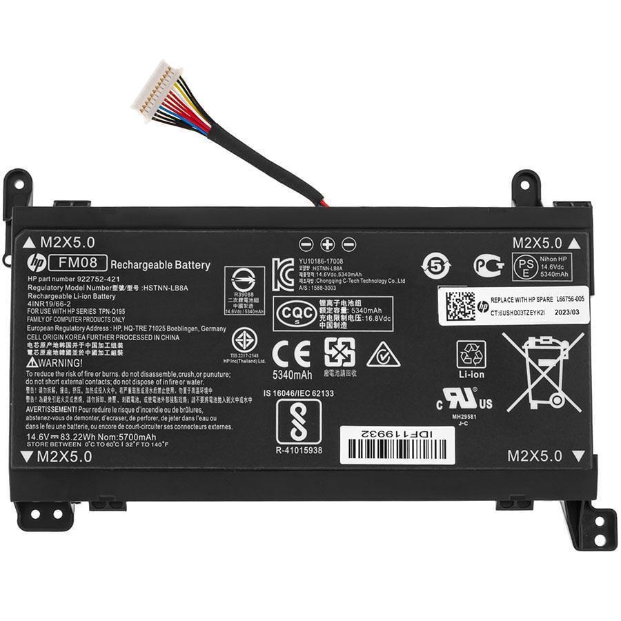 Аккумулятор для ноутбука HP Omen 17-AN100 series 5700 mAh 14,6V (120520)