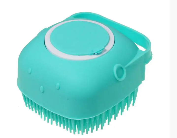 Силіконова масажна щітка Silicone Massage Bath Brush Зелений (6-3-1634105762)