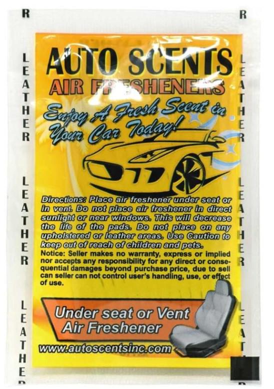 Ароматизатор автомобильный в подушечке AUTO SCENTS New Leather - фото 1 Ароматизатор автомобильный в подушечке AUTO SCENTS New Leather - фото 1
