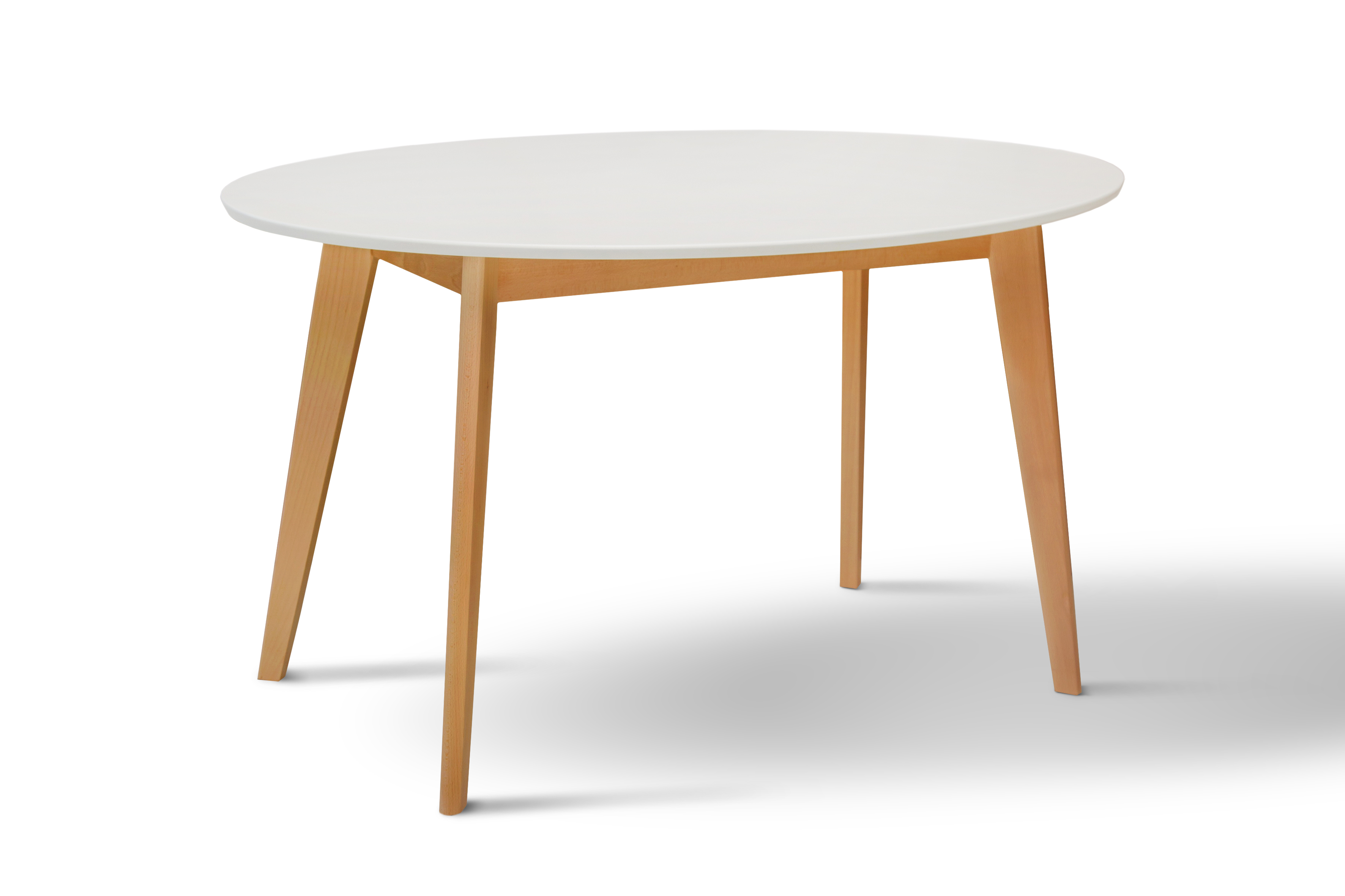 Стол обеденный овальный Мікс Меблі Колібрі Космо 137х90 см Белый/Бук